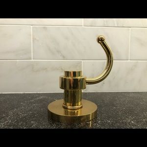 Pair New Brass Robe Coat Hooks